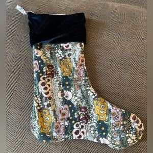 Kate Quinn Bamboo Hollyhock Christmas Stocking